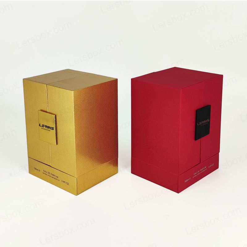 Hộp nước hoa tinh vi với lá vàng tùy chỉnh và EVA Chèn, Nắp và Thiết kế cơ sở HP016