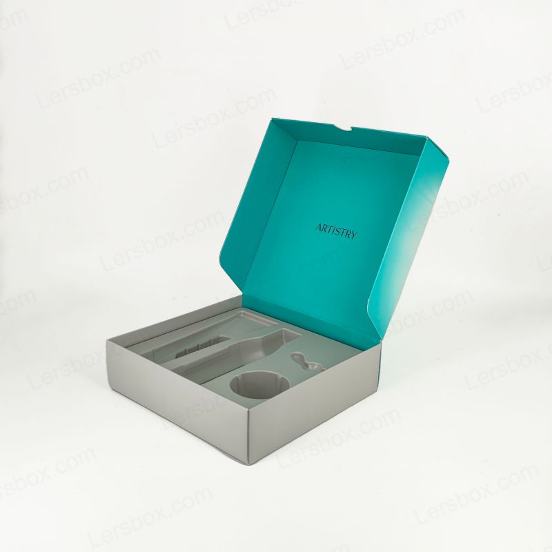 Hộp cuối giấy có thể gập lại để lưu trữ hiệu quả và giải pháp đóng gói sản phẩm sành điệu PTE003