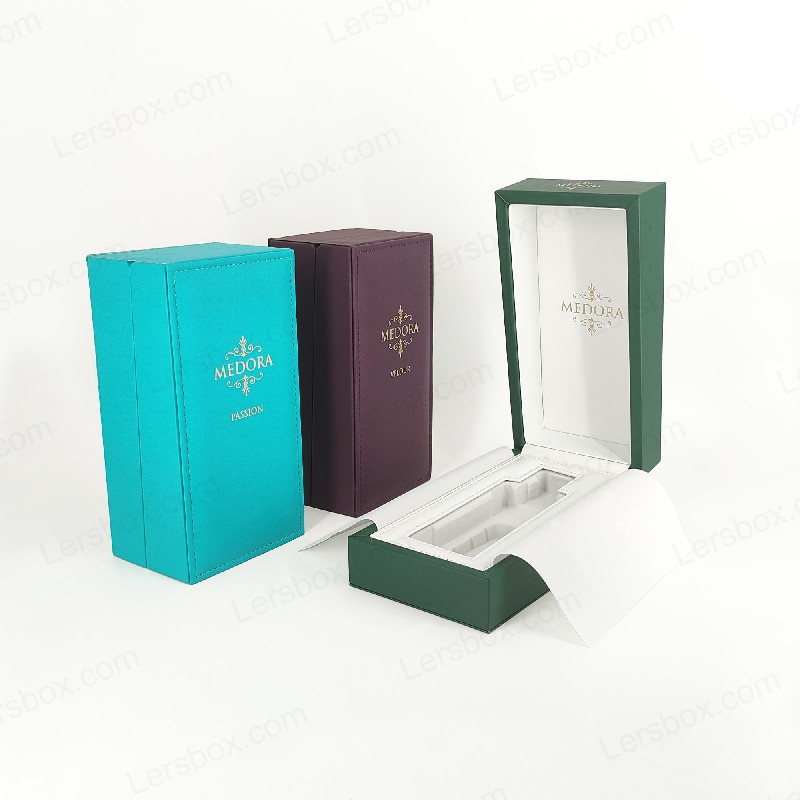 Hộp da PU cho bao bì sang trọng, hoàn hảo cho quà tặng, trưng bày bán lẻ và lưu trữ PU003
