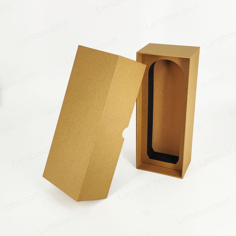 Hộp quà tặng nước hoa vàng nổi với EVA Chèn và cơ sở cứng nhắc HP026