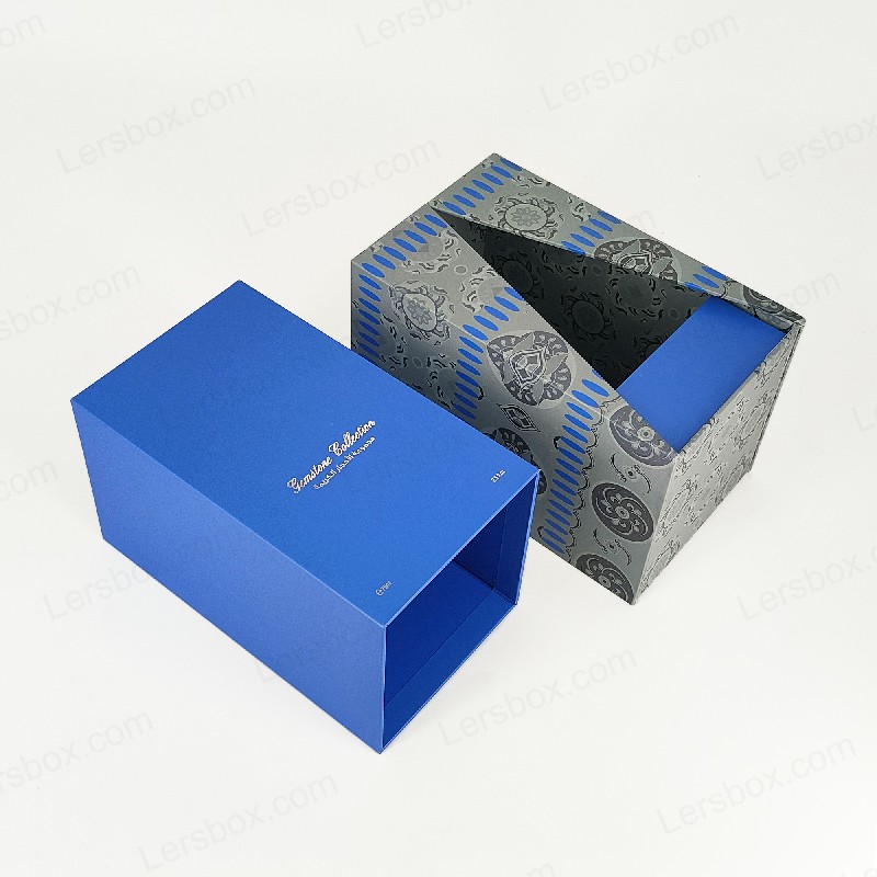 Hộp nước hoa lá vàng cao cấp với khay bọt EVA và nắp cứng và thiết kế cơ sở HP029