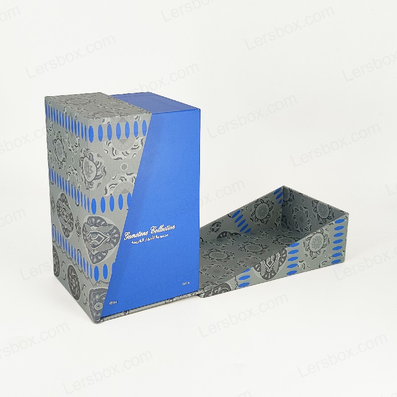 Hộp nước hoa lá vàng cao cấp với khay bọt EVA và nắp cứng và thiết kế cơ sở HP029