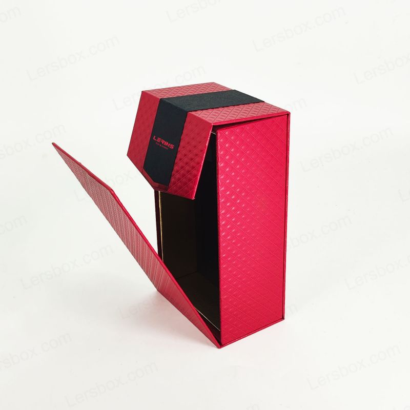 Hộp quà tặng nước hoa vàng thủ công với Eva Bọt Chèn và xây dựng cứng nhắc HP032