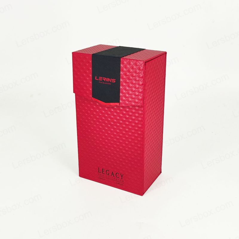 Hộp quà tặng nước hoa vàng thủ công với Eva Bọt Chèn và xây dựng cứng nhắc HP032